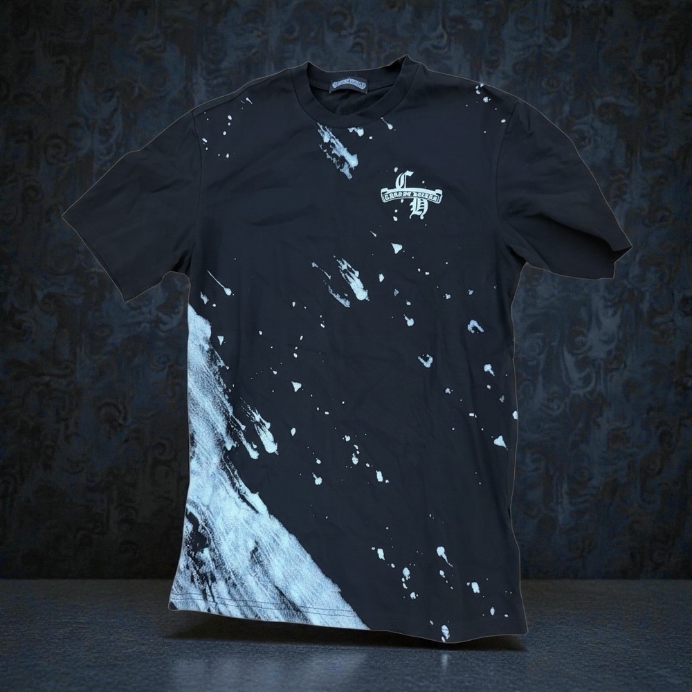 Chrome Hearts Black and White Splatter Tee